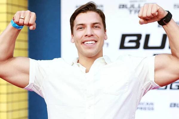 Joseph Baena, Arnold Schwarzenegger' son, attends the Los Angeles premiere of 