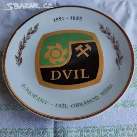 Talíř komořany důl 1921 - 1983 thun czechoslovakia