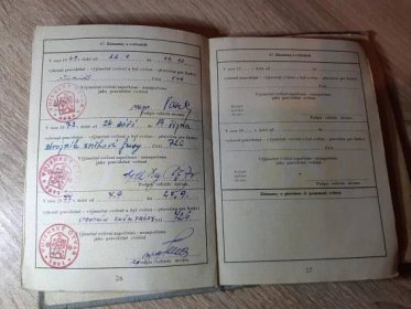 Vojenská knížka z r. 1962 + povolávací rozkaz - Sběratelství