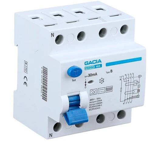 VCX Gacia PR8HM 4P 40A 30MA B