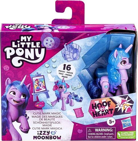 MY LITTLE PONY IZZY MOONBOW CUTIE MARK hasbro> FIGURKA PONÍKA KONĚ JEDNOROŽEC Značka Hasbro