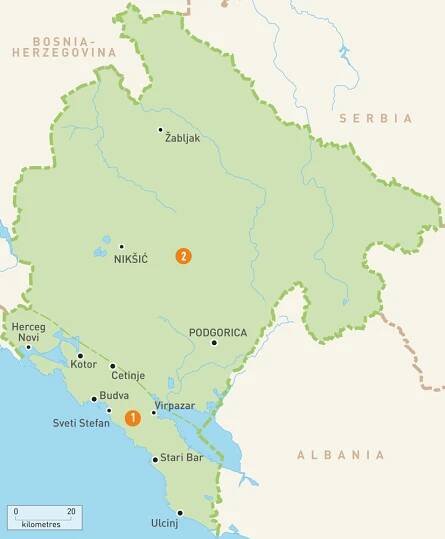 Montenegro Map