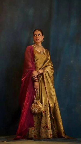 Genelia D'Souza exudes elegance in picture-perfect ethnic attires