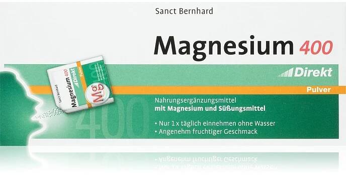 Sanct Bernhard Hořčík 400mg prášek pro perorální roztok s vysokým obsahem hořčíku