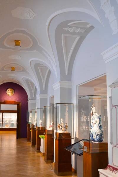 An exhibit in the Meissen porcelain museum