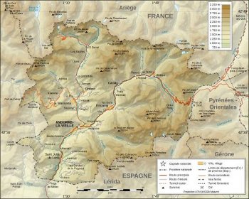 Mapa - Andorra (Principality of Andorra) - MAP[N]ALL.COM