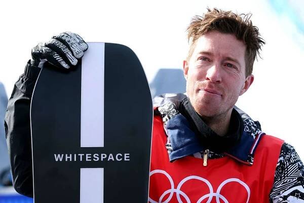  Shaun White of Team United States shows emotion speaking with the press after finishing fourth during the Men's Snowboard Halfpipe Final on day 7 of the Beijing 2022 Winter Olympics at Genting Snow Park on February 11, 2022 in Zhangjiakou, China. 
