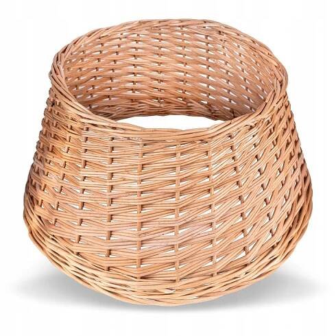Proutěná krytka na stojan pod vánoční stromeček ozdobný koš přírodní boho 47 cm
