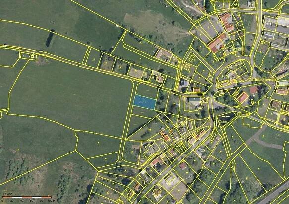 Stavební pozemek o velikosti 1 028m2, obec Zádub – Závišín