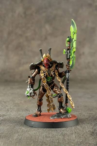 Warhammer miniature painting: Necron Overlord