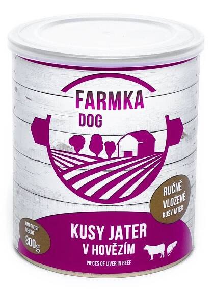 FARMKA DOG s játry 800g
