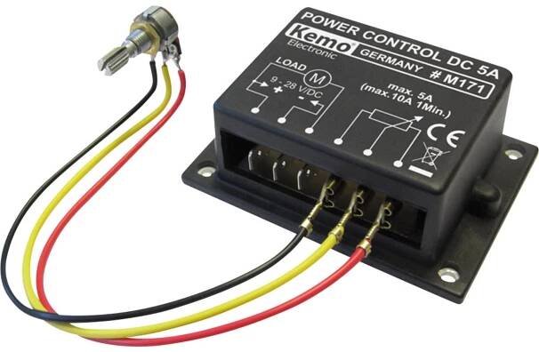 Kemo M171 regulátor výkonu hotový modul 9 V/DC, 12 V/DC, 24 V/DC
