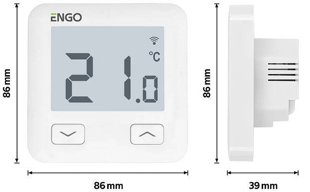 Termostat ENGO E10-W Wi-Fi bílý (white) | kak.cz