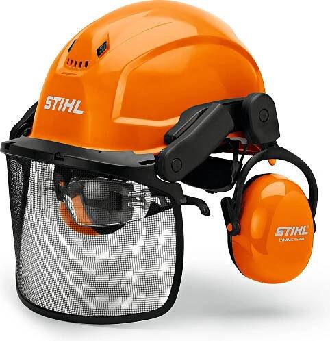 Sada přilby STIHL DYNAMIC X-Ergo, hledí, ochrana sluchu, lesnická přilba 00008880807