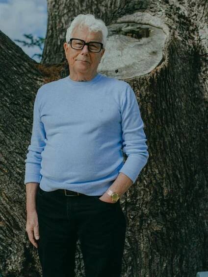 Ken Follett im Garten