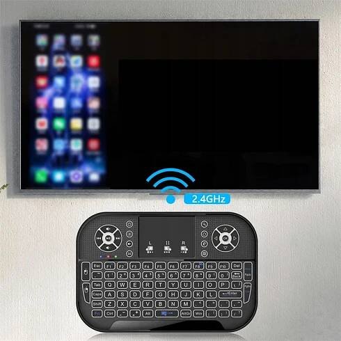 Nastavitelné podsvícení klávesnice Mini 2,4G Lehká, Ergonomická