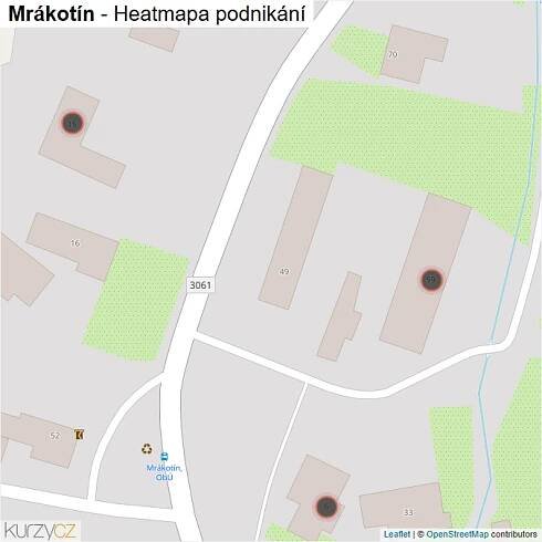 Mapa Mrákotín - Firmy v obci.