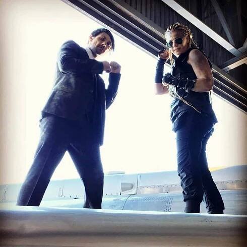 Fighting scene