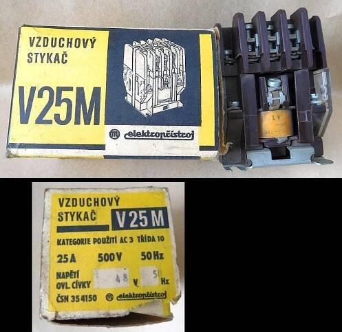 Vzduchový stykač V25M - Elektronika