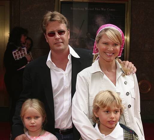 Christie Brinkley and Peter Cook with their kids Sailor and Jack in 2004. 