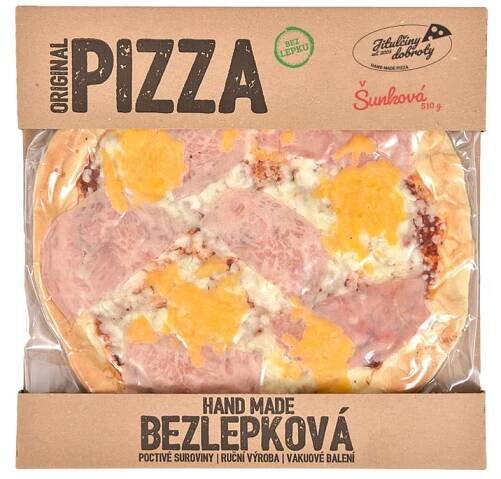 Šunková bezlepková pizza BALENÍ 2 ks \ Jitulčiny dobroty ~ Domácí mražená pizza – i bezlepková