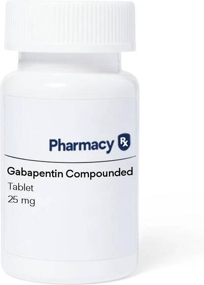 Show full view: Gabapentin Compounded Tablet, 25-mg, 30 Tablets slide 1 of 4