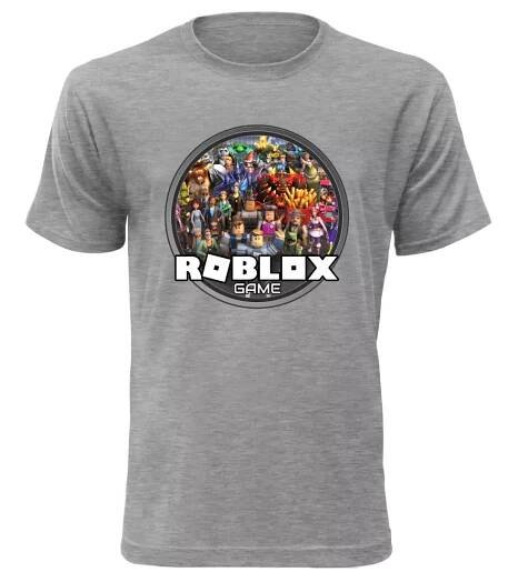 Pánské a dětské tričko Roblox game melírové | OKtrika.cz dodavatel kvalitního textilu