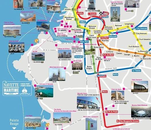 Marseille atrakce mapa