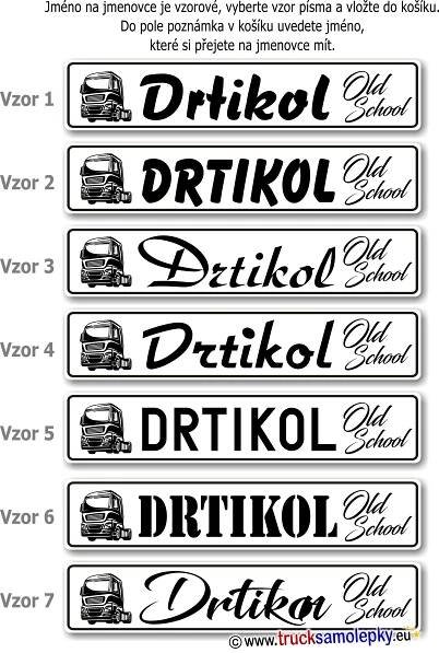 SPZ jmenovka 085