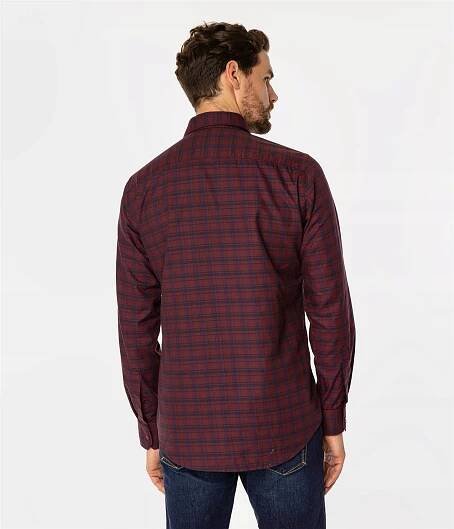LEE COOPER Pánská košile WINDSOR 18KZ DARK RED L Váha výrobku včetně jednotkového obalu 0.5 kg
