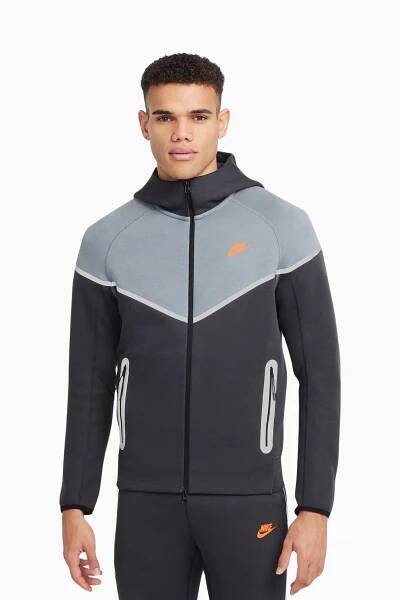Mikina Nike Sportswear Tech Fleece Windrunner - Šedá