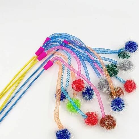 Cat Supply Cat Bouncing Balls Cat Wand Cat Stick