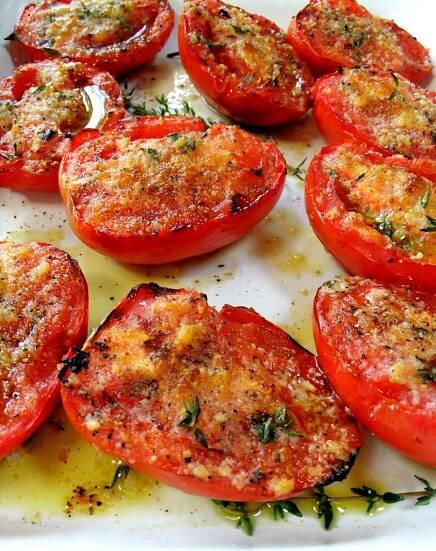 Recept: Gratinovaná rajčata s kozím sýrem