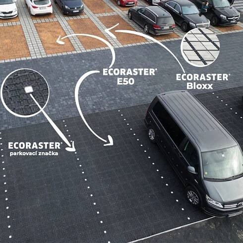 Ecoraster – zatravňovací a drenážní dlažba