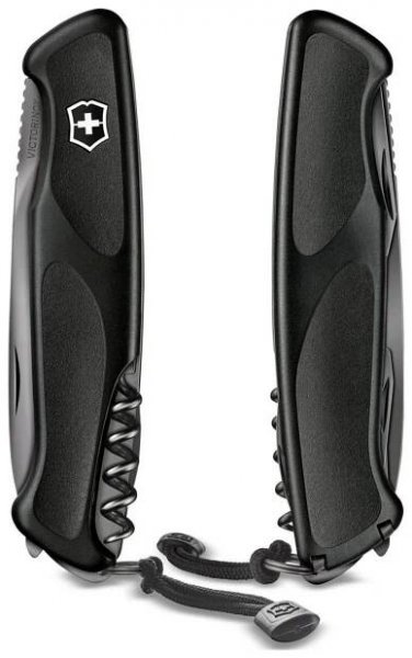 VICTORINOX - Velký kapesní nůž Ranger 55 Grip, 12 funkcí, černá 0.9563.C31P