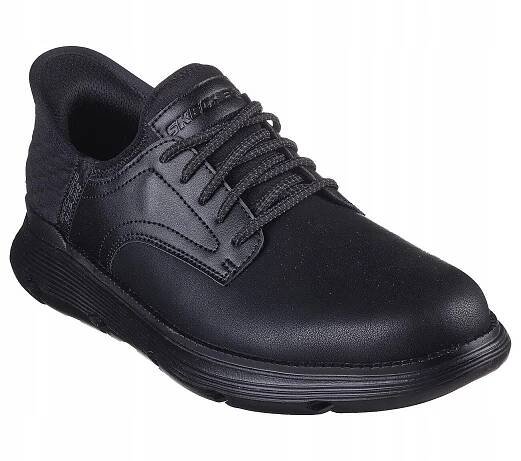 Pánské boty Skechers Garza Gervin Slip-ins kožené obchodní oxfordky