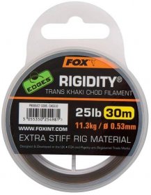 Fox Návazcový Vlasec Edges Rigidity Chod Filament Trans Khaki 0,57mm 13,6kg 30m_vs
