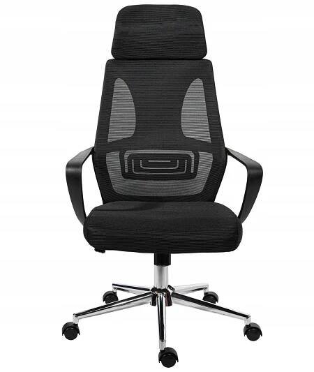 ERGONOMICKÁ OTOČNÁ KANCELÁŘSKÁ ŽIDLE COLT ČERNÁ Výška nábytku 127 cm