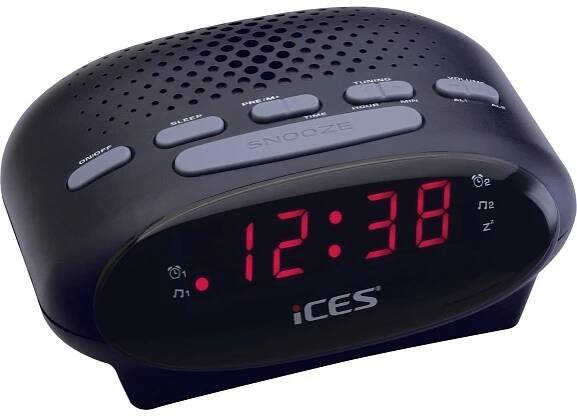 ICES ICR-210 radiobudík FM černá
