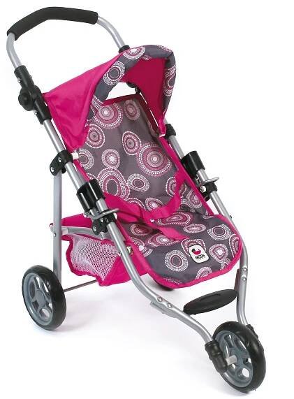 Bayer Chic Kočárek pro panenky Lola - Hot pink pearls