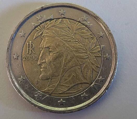 2 Euro 2002 Dante Alighieri Minca