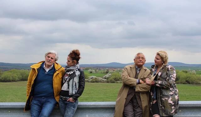 Peter Simonischek, Anna Jakab Rakovská, Jiří Menzel, Evelyn Kramerová - Tlumočník - Z natáčení