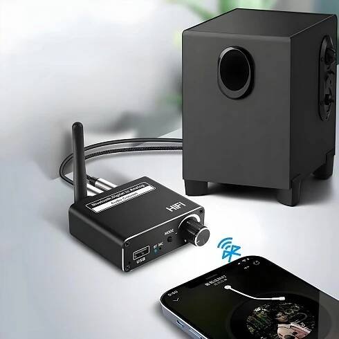 PŘIJÍMAČ VYSÍLAČ BLUETOOTH 5.0 AUDIO PŘEVODNÍK DAC 5.1 BT CINCH AUX USB Vzorkovací frekvence 32 kHz 44,1 kHz 48 kHz 88,2 kHz 96 kHz 176,4 kHz 192 kHz