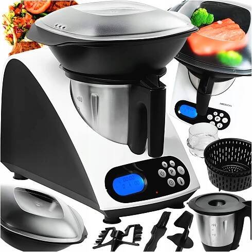 DOBRÝ KUCHYŇSKÝ ROBOT S FUNKCÍ VAŘENÍ 1000W 2L 11 ÚROVNÍ MÍCHÁNÍ