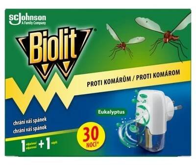 Biolit elektrický odpařovač s tekutou náplní eukalyptus 30 nocí