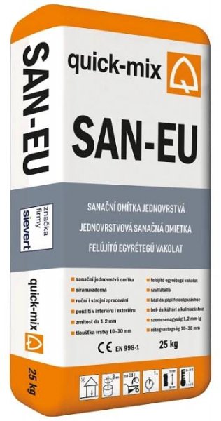 Omítka sanační jednovrstvá 25 kg