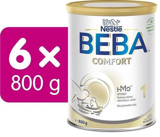 BEBA COMFORT 1, 5 HMO počáteční kojenecké mléko, 800 g