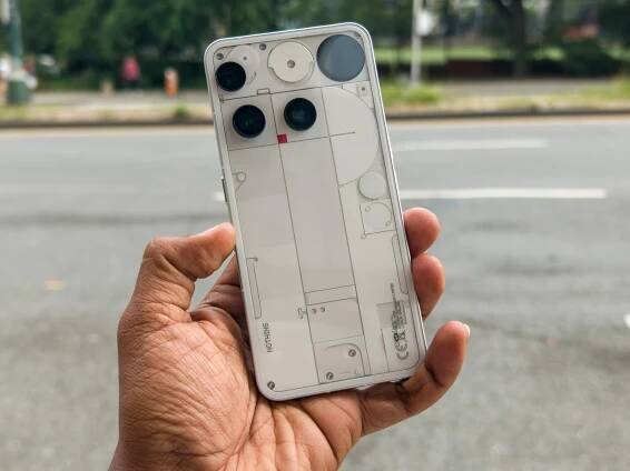 The Nothing Phone 3 in white
