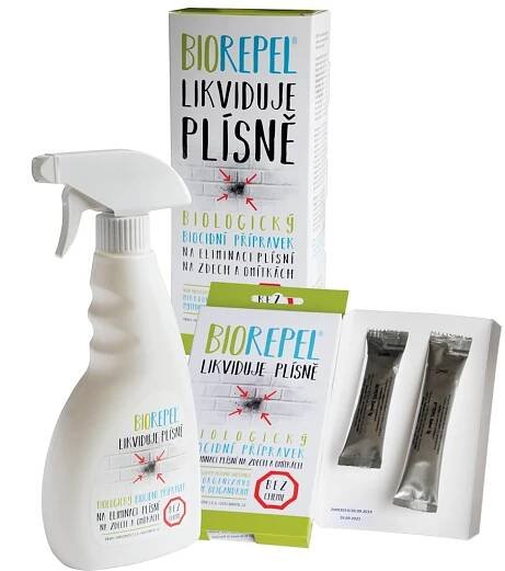 BIOREPEL Sprej proti plísním na zdi a omítky (tzv. chytrá houba)