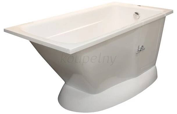 BudoPlast MODERN Volně stojící sedací vana s dvířky, Stranová varianta: pravá - Vany s dvířky